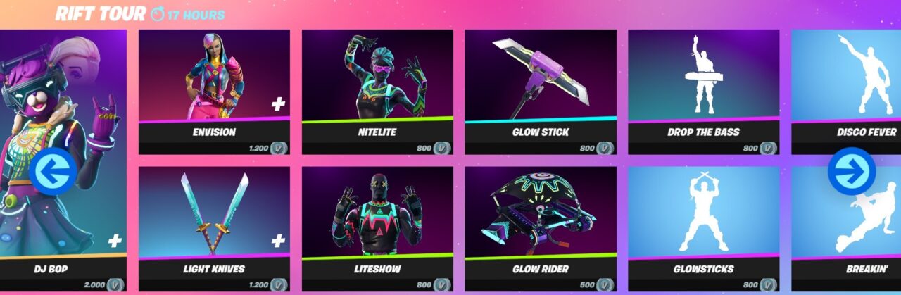 Boutique d'objets Fortnite