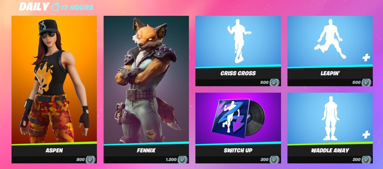 Boutique d'objets Fortnite