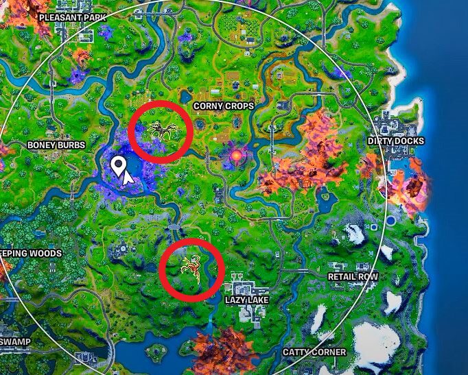 Symbionten dans les emplacements Fortnite