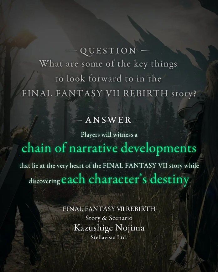Commentaire des développeurs de Final Fantasy VII Rebirth 3