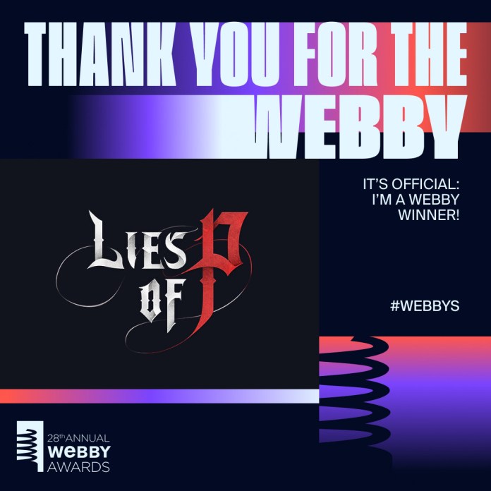 Lies of P remporte trois prix aux Webby Awards