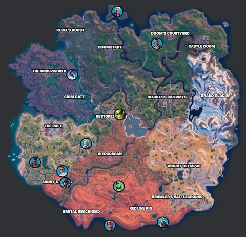 Emplacements des PNJ de la saison 4 du chapitre 5 de Fortnite