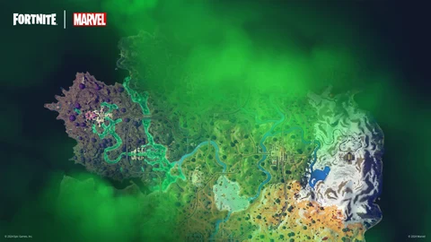 Carte de la saison 4 du chapitre 5 de Fortnite