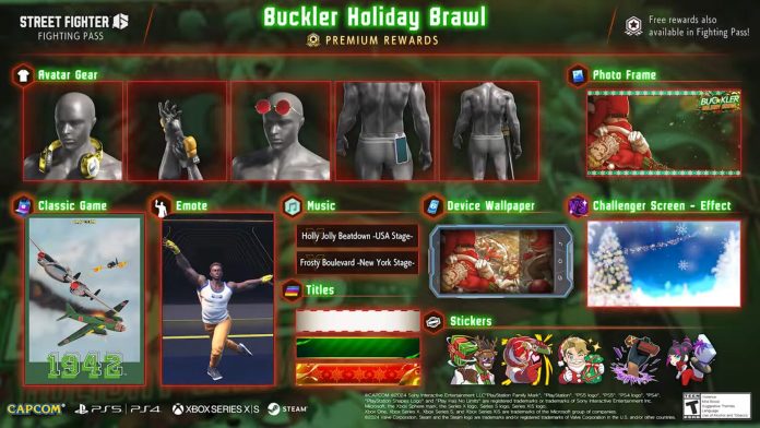 Street Fighter 6 Buckler Pass de combat de bagarre de vacances